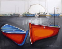 Salman Farooqi, 24 x 30 Inch, Acrylic on Canvas, Seascape Painting, AC-SF-241